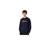 Sweatshirt rapha coton large logo bleu rose