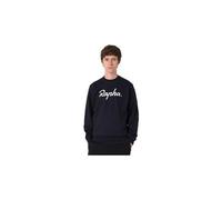 Sweatshirt rapha coton large logo noir blanc