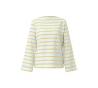 Sweatshirt rayÃ© coupe dÃ©contractÃ©e avec col bateau femme s.Oliver Jaune 46