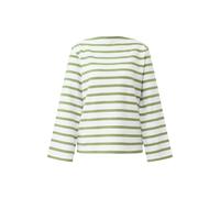 Sweatshirt rayÃ© coupe dÃ©contractÃ©e avec col bateau femme s.Oliver Vert 46