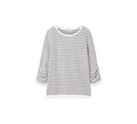 Sweatshirt rayÃ© jacquard femme Tom Tailor Denim Bleu 2XL