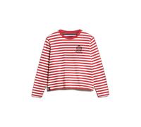 Superdry T-shirt Country Club manches longues à rayures rouge/noir/blanc Femme Taille S