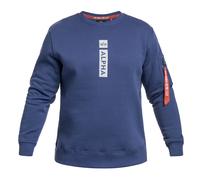 Sweatshirt Reflective Print Sweater Alpha Industries - Night Purple XL