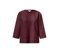 Sweatshirt Relaxed Fit avec motif structurÃ© et manches 3/4 femme s.Oliver Rouge 34