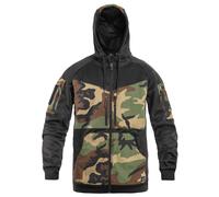 Helikon-Tex Rouge Sweat À Capuche Full Zip Hommes Noir / US Woodland Camo