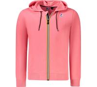 Sweatshirt rose pour hommes avec capuche et fermeture éclair, stylé, taille : S Couleur : Rose