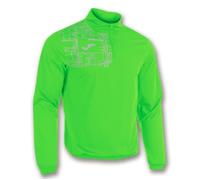 Sweatshirt Running - Joma Elite VIII - Homme - Vert fluo - 1/2 zip S