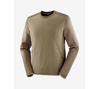 Sweatshirt Salomon Outline Hybrid Warm marron - S