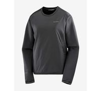 Sweatshirt Salomon Outline Hybrid Warm noir femme - XS