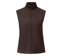 Sweatshirt sans manches avec col montant cÃŽtelÃ© femme s.Oliver Marron 48