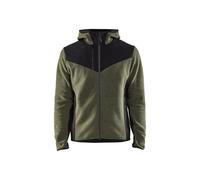 Blakläder Veste tricotée Softshell TS 594025364199S vert foncé/noir