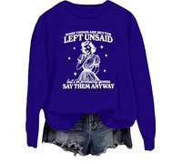 Sweatshirt « Some Things Are Better Left Unsaid But I'm Probably Going To Shirt », Klein Blue, L