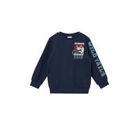 Sweatshirt structurÃ© avec imprimÃ©s sur les manches, devant et dos enfant s.Oliver Bleu 4/5 ans