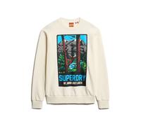 Superdry Travel Postcard Graphic Sweatshirt Blanc M Homme