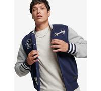 Sweatshirt Superdry Bomber Vintage Collegiate bleu marine gris blanc - XXL