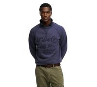 Superdry Merchant Vintage Print Sweatshirt Bleu S Homme