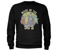 Sweatshirt Teletubbies Noir Manches Longues Col Ras-Du-Cou Style Pull-O-Over