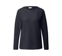 Sweatshirt texturÃ© Ã col rond femme s.Oliver Bleu 34