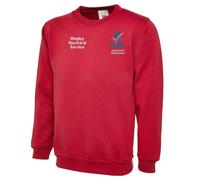 Uneek Sweat 300 g uni classique à col rond - Rouge - Large