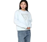 Sweatshirt triangle en dentelle polaire femme Guess Bleu M