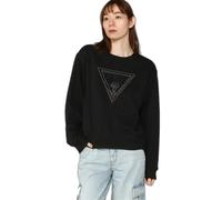 Sweatshirt triangle en dentelle polaire femme Guess Noir L
