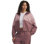 Sweatshirt Under Armour Rival Woven Jacket Hoodie Brown XS