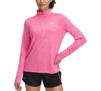Under Armour Femme Tech 1/2 Zip- Twist Chemise, Super Rose / / Blanc, XS EU