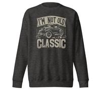 Sweatshirt unisexe pour adulte I'm Not Old I'm Classic Vintage Cars Lover, Gris anthracite chiné, L