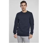 Sweatshirt - Urban Classics - Organic Basic Crew - Bleu marine - Manches longues - Col classique L