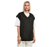 Sweatshirt - URBAN CLASSICS - Oversized - Noir - Manches courtes - Col V XS