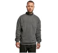 Sweatshirt - URBAN CLASSICS - Pigment Dyed Crew Neck - Noir - Manches longues - Taille L M