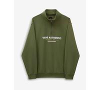 Sweatshirt Vans Authentic Half Zip vert kaki - S