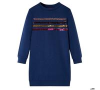 Sweatshirt - vidaXL - Fille - Manches longues - 95% coton - Couleur marine 5-6 ans