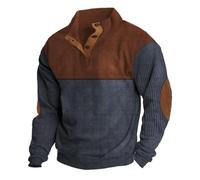 Sweatshirt Vintage Homme Sweats Oversize Coton Molleton Islandais Roule Cou Leger Électrique Tête Cassé Cintré Matelassé Brun Hoody Mon Meilleurs Confortable Geek