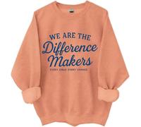 Sweatshirt We Are The Difference Makers, We Are The Difference Makers, chemises amusantes pour femmes et hommes, Hami Orange, XL