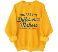 Sweatshirt We Are The Difference Makers, We Are The Difference Makers, chemises amusantes pour femmes et hommes, jaune, 3XL