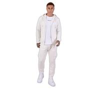 Sweatshirt zippÃ© en tissus texturÃ© Project X Paris Sport Blanc S