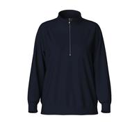 Sweatshirt zippÃ© femme Pieces Chilli Bleu S
