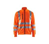 Sweatshirt zippÃ© haute visibilitÃ© Blaklader Orange XS