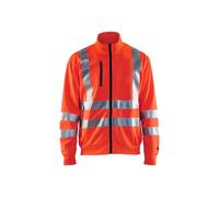 Sweatshirt zippÃ© haute visibilitÃ© Blaklader Rouge XS