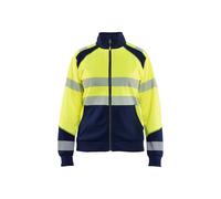 Sweatshirt zippÃ© haute visibilitÃ© femme Blaklader Jaune XS