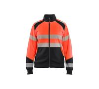 Sweatshirt zippÃ© haute visibilitÃ© femme Blaklader Rouge L