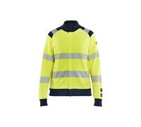 Sweatshirt zippÃ© multinormes femme Blaklader Jaune L