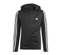 Adidas Sweatshirt zippé à capuche enfant Designed To Move 3-Bandes Noir 9/10 ans