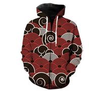 Sweatshirt zippé à Capuche pour Hommes Sweat à Capuche zippé Ghost Warrior Samurai Dragon imprimé en 3D Veste Cardigan zippée à Manches Longues Unisexe avec Poche
