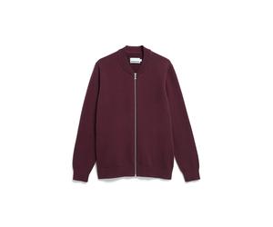 Sweatshirt zippé Armedangels Agaamon Rouge XL