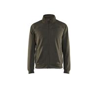 Blakläder 336225264599XXL Sweat zippé, Vert Olive/noir, XXL