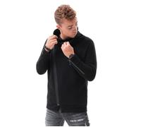 Sweatshirt Zippé Col Montant - Ombre - Homme - Noir - Manches longues - Poches décoratives S