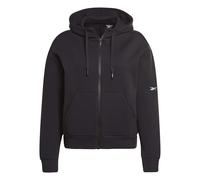 Sweatshirt zippé en coton femme Reebok DreamBlend Noir S
