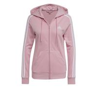 Adidas Sweatshirt zippé Essentials en molleton à 3 bandes Femme Rose L